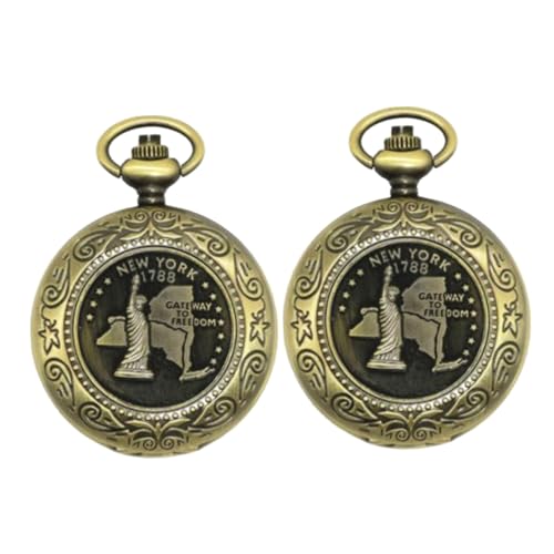 Brújula Vintage de Bolsillo Toyvian 2 Piezas Compacta miniatura 1