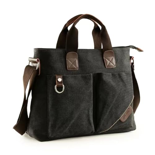[Gulenvailo] トートバッグ キャンバス おしゃれ a4 大きめ 横 ファスナー付き メンズ トート 手さげカバン 肩掛け 大容量 通勤 通学 軽量 カジュアル 一泊 旅行