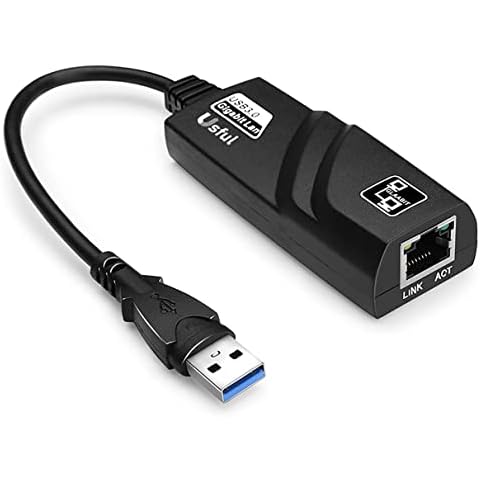 Usful Tech - USB 3 to Ethernet Adapter, (Thunderbolt 3) to RJ45 Gigabit 1000 Mbps Ethernet Adapter Compatible for MacBook Pro 2019/2018/2017, MacBook Air and More Cover