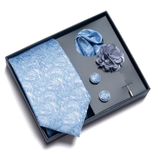 Image of joy alice 70 Colors Ties Set Men Mixed Color Necktie Handkerchief Cufflinks Brooch 3.15 Formal