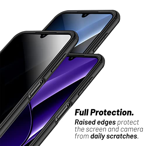 Image of KAPAVER Hybrid Shockproof Back Cover Case Compatible with Samsung Galaxy A54 (PC+TPU) (Hazy Black)