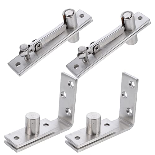 Charnières de porte 8 pcs en inox avec roulement à billes et ressort automatique