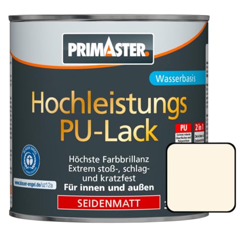 Primaster PU Lack RAL 9001 125 ml für Innen- und Außen hoch deckend