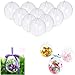 UNIQLED Clear Plastic Fillable Christmas DIY Craft Ball Ornament - Pack of 10 (90mm)