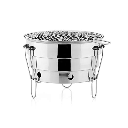 Supporto per barbecue, Griglia for barbecue Forno for all'aperto for portatile in acciaio inossidabile for esterni Rete da campeggio Picnic Pieghevole a carbone