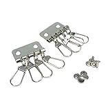 イチネンアクセス ファミリーツール(FAMILY TOOL) キーケース金具 4連 馬蹄型 シルバー 2個入 57403