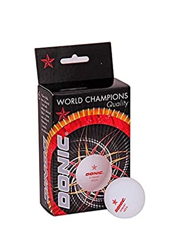 Image of DONIC P40+ 1* Plastic Table Tennis Ball, Colour - White (Pack of 6)