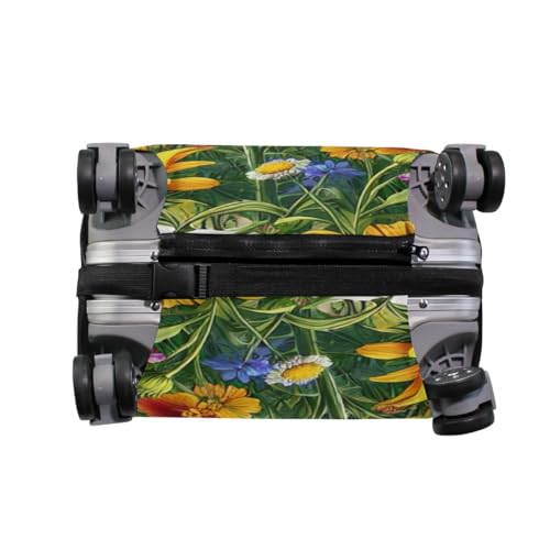 CHIFIGNO Wildflower Sunflower Carry on Protector Cover Elastic Luggage Cover with Concealed Zippers for 18-32 Inch Luggage M Fits 22-24 Inch4