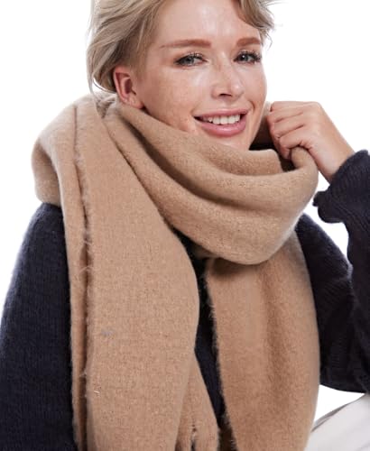 MissShorthair Chunky Scarf Fluffy Warps for Women Winter Thick Soft Shawl Giant Colorful Blanket Scarves2