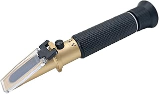 Salinity Refractometer with ATC Function, Saltwater Test Kit for Seawater, Pool, Aquarium, Fish Tank.Dual Scale: Specific Gravity & Salt Percent