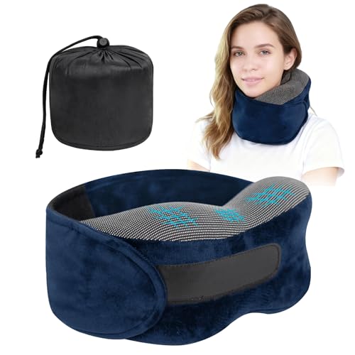 Almohada de espuma viscoelástica para cuello y viaje miniatura 1