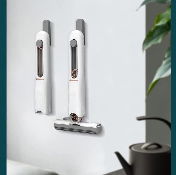 Yanmai Portable Mini Mop – Self-Squeeze Hand Wash-Free Mop for Kitchen, Bathroom, Car & Office Cleaning