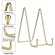 TAIANJI 2 Stück Display Ständer Tellerständer Bücherständer, 15cm Golden Eisen Leichtgewichtiger Rahmen Geeignet zur Präsentation von Büchern Tellern Geschirr Kalendern und Uhren
