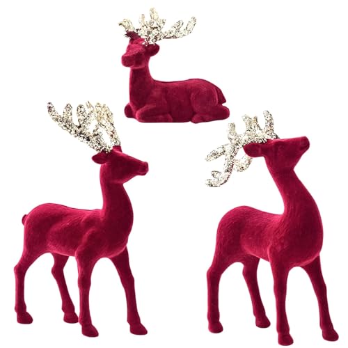 Renne de Noël de jardin pour briser la monotonie hivernale de votre pelouse