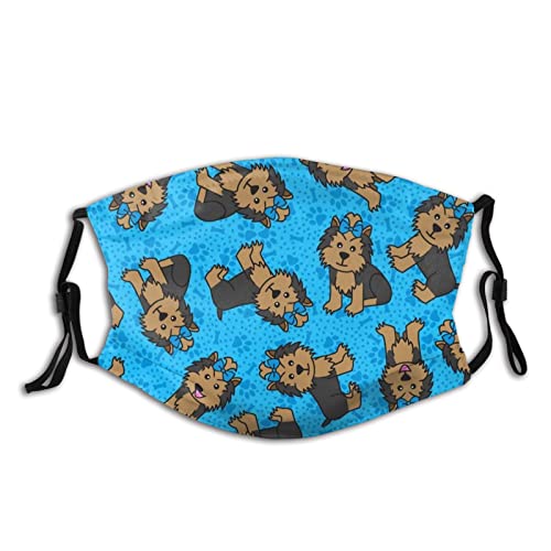 Elasonn 976SG4B4SBDB745#92 Yorkie Party Dog Unisex Fashion Dust Masks cover