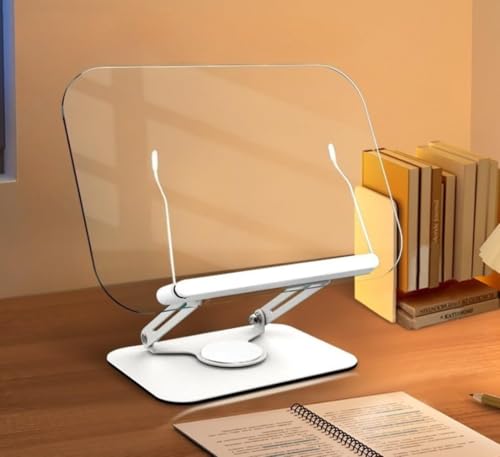 厚い本用のアクリル製本棚スタンド。軽量で持ち運びに便利。学生、生徒、傾斜テーブル、勉強、姿勢の改善、首や肩のこり、高齢者、楽譜、料理本、ギフトなどに最適です。ミディアム: 34CM×26CM (大きいサイズ:39CM×28CM)