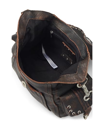 Free People We The Free Baby Leigh Distressed Tote Bag, Aged Graphite3