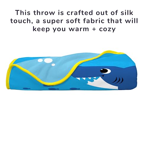 Image of Baby Shark Kids Bedding Super Soft Silk Touch Throw, 40 in x 50 in, (Official Licensed Product) by Franco