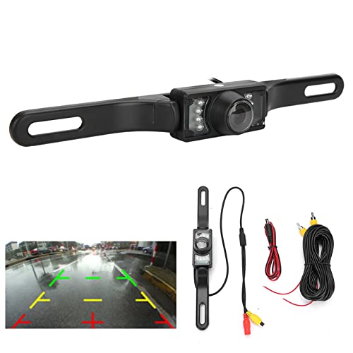 Caméra de Recul de Vue Arrière de Voiture de Vision Nocturne Infrarouge HD pour Cadre de Plaque D'immatriculation Longue