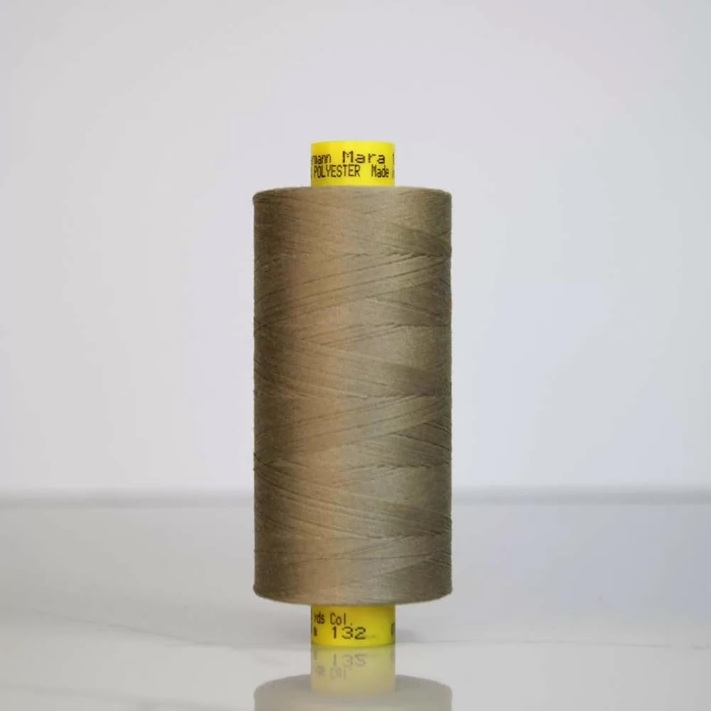Gutermann Mara 120 All-Purpose Polyester Sewing Thread – 1000m Spool, UV Resistant, Silky Shine, Tear & Abrasion Resistant – Perfect for Sewing Machines or Hand Sewing/Colour-132