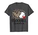 Baseball Grandma Funny Leopard Heart Proud Baseball Grandma T-Shirt, Men, Dark Heather Grey, Medium