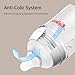 Pigeon Glass Nursing Baby Bottle Wide Neck (Pack of 2), Streamlined Body, Natural Feel, Easy to Clean, Heat-Resistant, 8.1 Oz (2L)