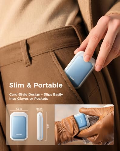 Image of OCOOPA AI Magnetic Hand Warmers Rechargeable 2 Pack, 5000mAh Ultra-Thin Electric Glove Heater Handwarmer,UL Certified, Men Women Gifts for Christmas,Birthday,Winter Essentials,UT4 Young