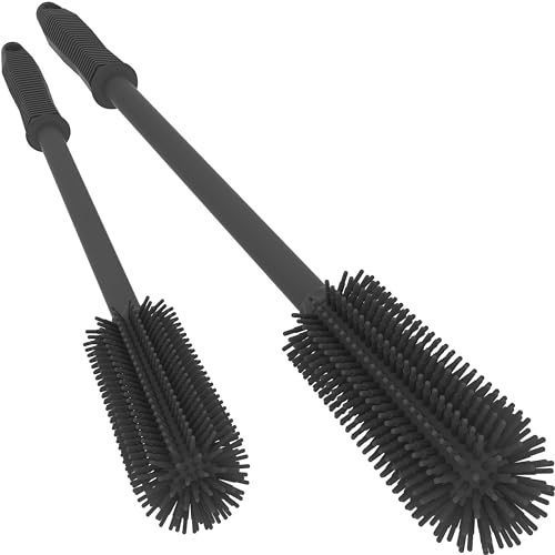 Silicone Bottle Cleaning Brush | 2 Pack|, 16”Long Water Bottle Brush Cleaner Brush for Cleaning Plastic & Metal Bottles,Coffee Cups,Thermos