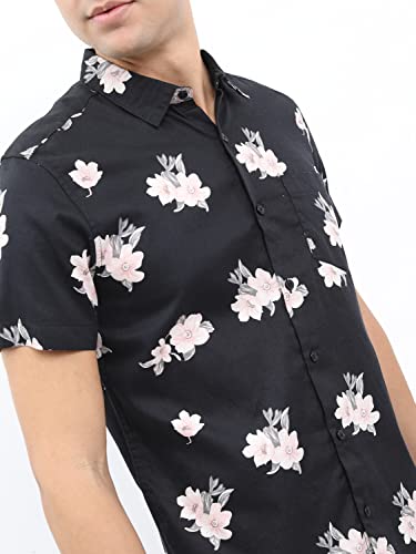 Image of KETCH Men Slim Fit Printed Half Sleeve Shirt