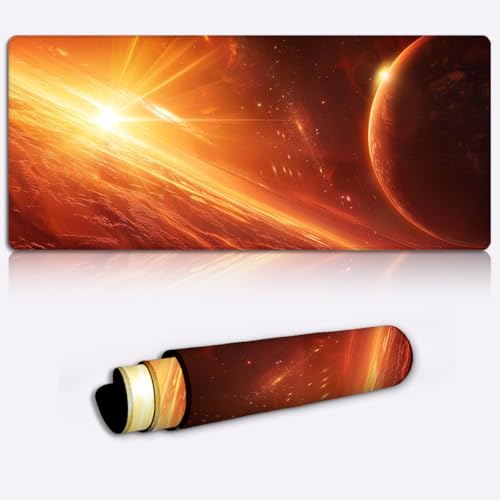 Alfombrilla de ratón grande 800x300mm, protector antideslizante e impermeable duradero