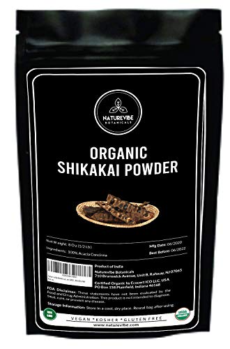 Naturevibe Botanicals Shikakai Powder 8oz, Acacia concinna | Gluten Free & Non-GMO | Healthy Hair | Supports Immunity System