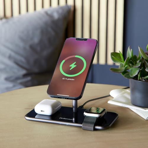 Intenso 3In1 Magnetic Wireless Caricabatterie MB13 Nero - 6