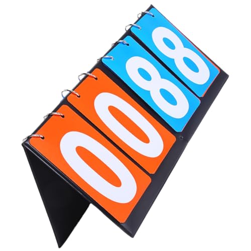 Gogogmee Professional Sports Scoreboard Portable Reusable Score Keeper for Events Digital Printing Durable Materials Easy to Use for Basketball Volleyball Table Tennis