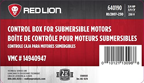 Red Lion RLCB07-230 3/4-HP 230-Volt VMC Control Box for Submersible Well Pump, Grey, 640190 by Red Lion - Image 8
