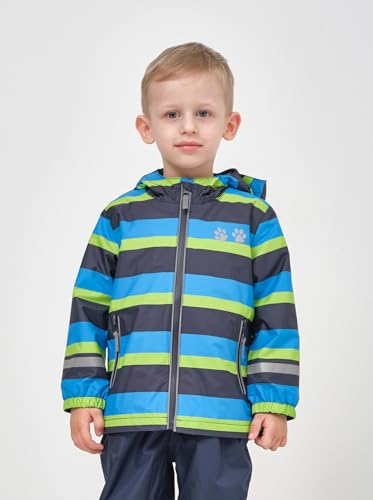 Boys' Warm Fleece-Lined Jacket - Water-Repellent & Cozy Rain Jacket with Hood2