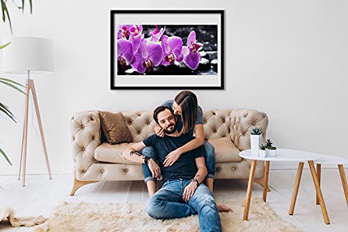 Image photo affiche avec cadre Tulup fleur 70x50 cm murale salon - 2