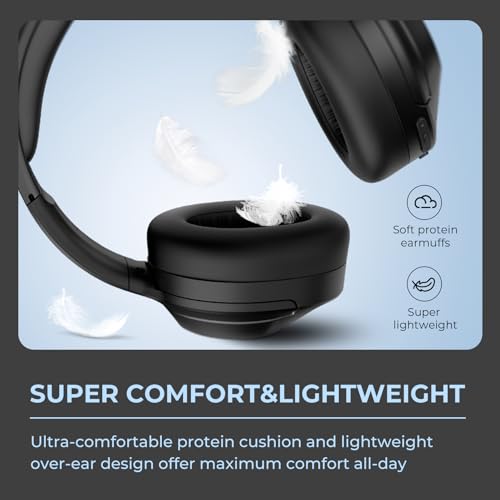 Image of E11-A Active Noise Cancelling Headphones Wireless Bluetooth Headphones with Rich Bass, Wireless Headphones with Clear Calls, Bluetooth 5.0, 30 Hours Playtime, Comfort Fit, Model 8