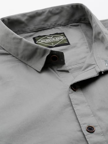 Image of Majestic Man Men Classic Slim Fit Pure Cotton Casual Shirt