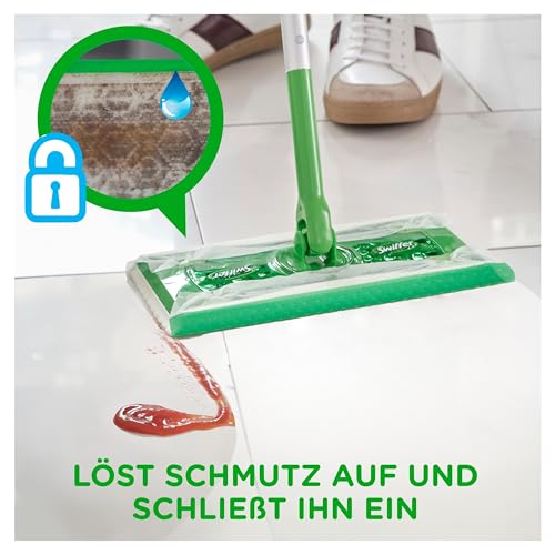 Swiffer Bodenwischer Feuchte Bodentücher Nachfüllpack Mit Zitrone Frischem Duft 10x, Für Eine Schnelle Und Einfache Reinigung – Bild 7