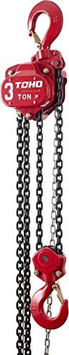 TOHO HSZ-622A OP Chain Block Hoist with Overload Protection (3 Ton, 20 Ft. Chain)