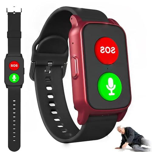 Reloj Inteligente 4G, Con Detección De Caídas + Botón SOS, Posicionamiento GPS | Batería De Larga Duración | Resistente Al Agua, Rastreador De Salud Tipo Pulsera, Para Personas Mayores Red