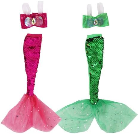 Miniatura 6 de Unicorn Element 5 piezas de ropa y accesorios de cola de sirena de 11.5 pulgadas (los muñecos no están incluidos)  Vestido de verano con cola de