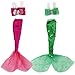 Unicorn Element 5 Pcs 11.5 Inch Girl Doll Mermaid Tail Clothes and Accessories (Dolls are Not Included) - Mermaid Tail Summer Dress, Swimsuit, Bikini