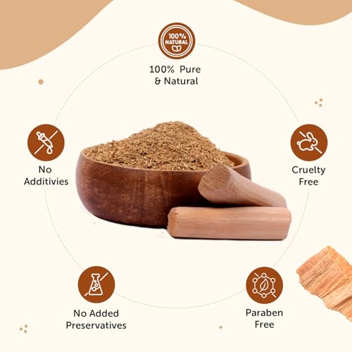 Image of Neuherbs Sandalwood Powder 100g | Chandan Face Pack for Glowing Skin, Skin Brightening & Natural Beauty Care | Ayurvedic Face Mask | 100% Pure & Natural