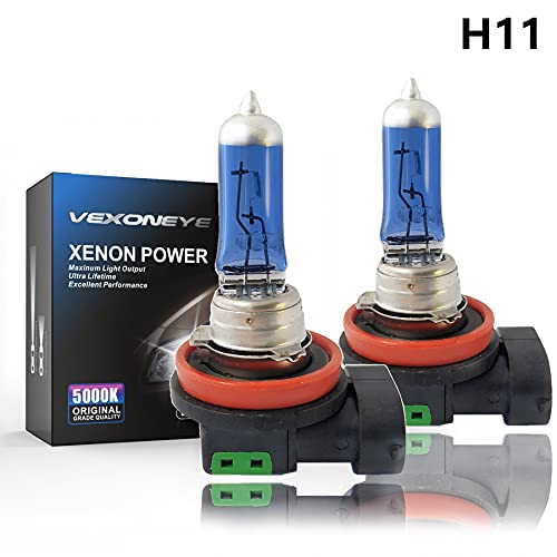 VEXONEYE H11 Halogen Headlight Bulb fog light,12V 55W 5000K White Head Lights,long life,Pack of 2