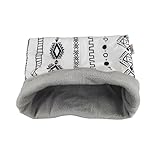 Tater Pets Snuggle Sack for Guinea Pigs Bed Pad Cuddle Sack Sleeping Bag (12'x12')(Aztec)