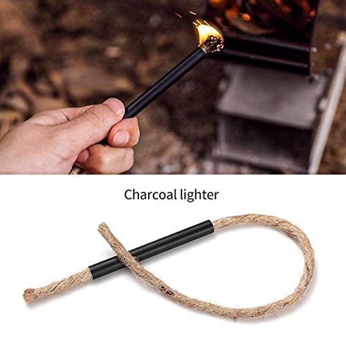 Shaperme 3 Pcs Wick Tinder Tube Survival Tinder Wick Ropes Tinder Tool Tube Wax Fire Infused Starting #TOP2