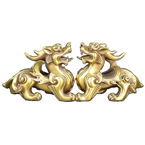 Sculpture d'animaux en cuivre Rui Ruyi, une décoration artisanale feng shui d'exception