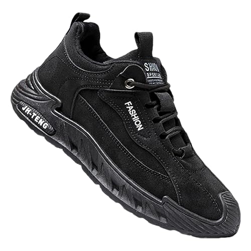 Image of ANUFER Mens PU Sport Shoes Fashion Chunky Sneakers Height Increasing Trainers