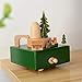Takefuns Wooden Music Box Present Christmas Train Musical Box for Her,Musical Box Smart Castle Toy Birthday Present for Lover Friends and Children，Play Merry Christmas Song